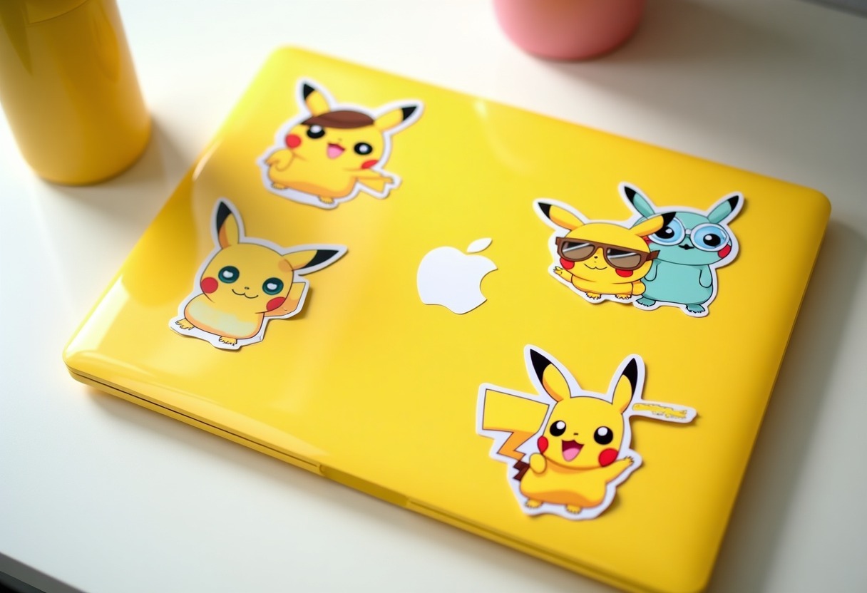 Best Pikachu Stickers and Decals for Laptops & Water Bottles